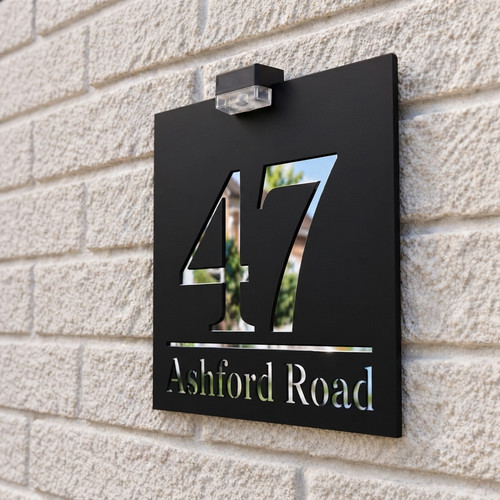 Laser house number - number, plaques