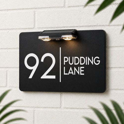 Personalised house number - personalised,