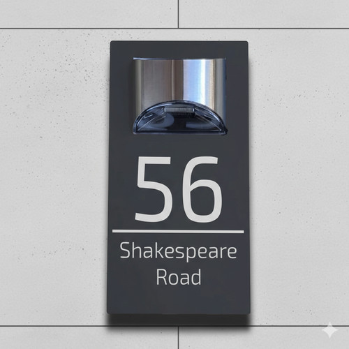 Custom house number - number, sign