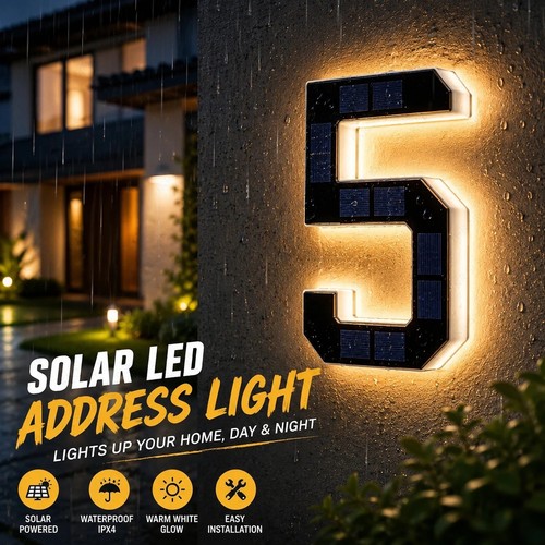 Led solar house - solar, number