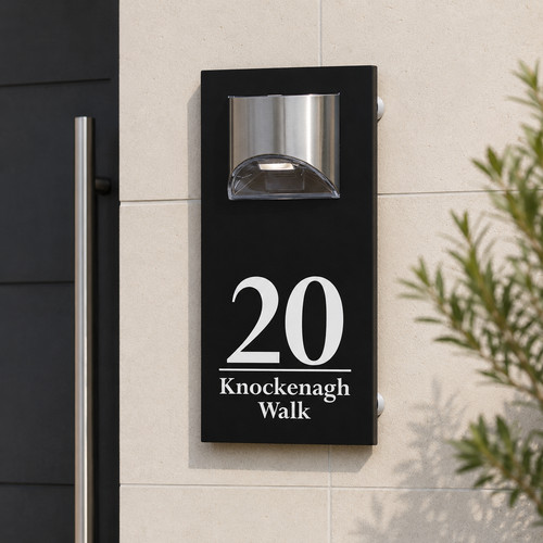 Personalized solar led address - personalized,
