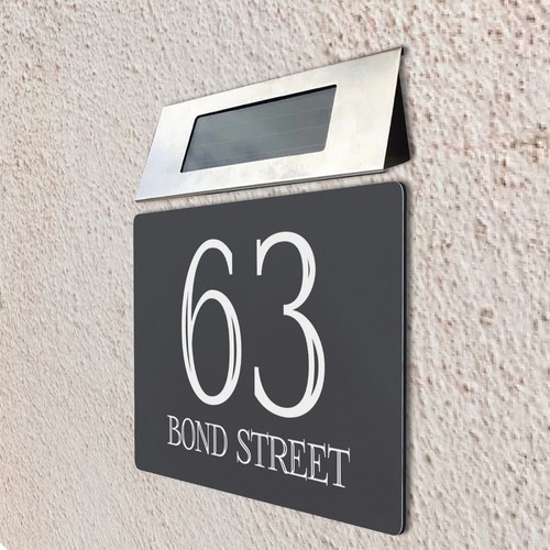 Outdoor house number plaque - outdoor,