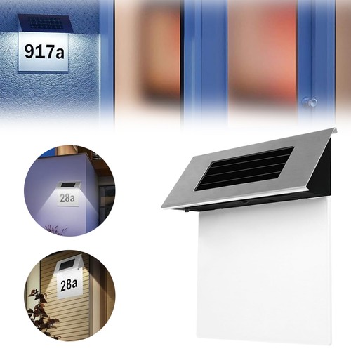 Solar illuminated doorplate - solar,
