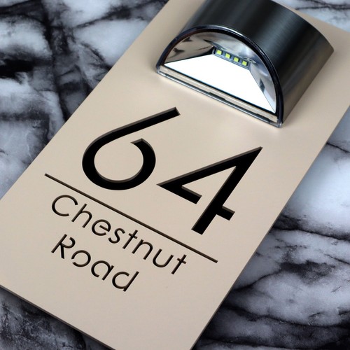 Laser house number - laser, plaques