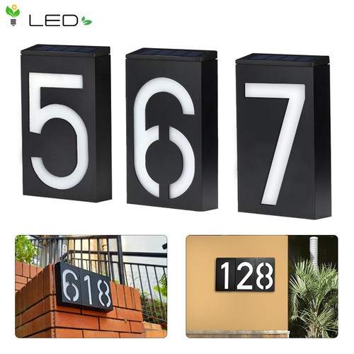 Solar led doorplate light - doorplate,
