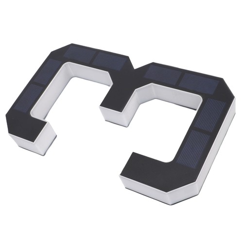 Solar lighted house number - lighted,