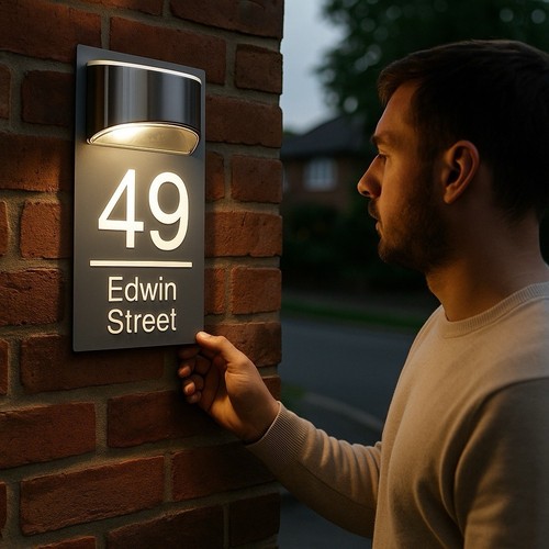 Modern solar light - led, house