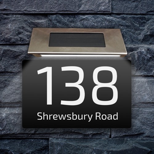 Laser house number plaques - house,