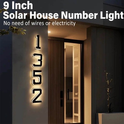 Solar led house numbers - led,