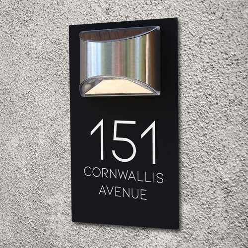 Laser house number plaques - house,