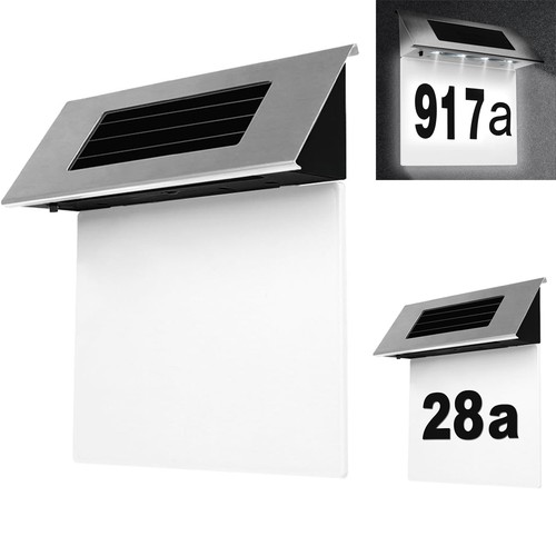 Solar doorplate number light - number,