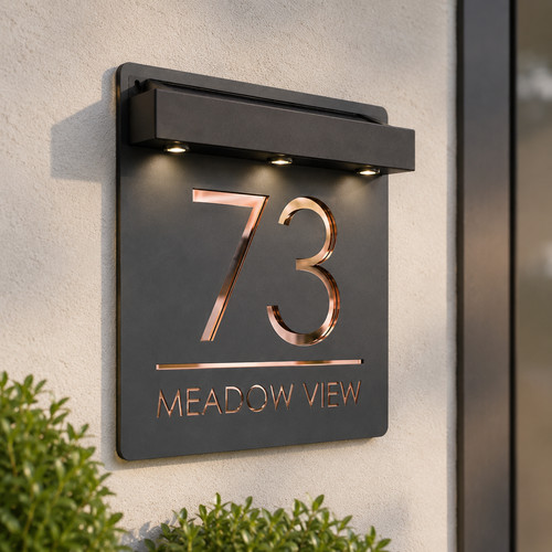 Laser house number - laser,