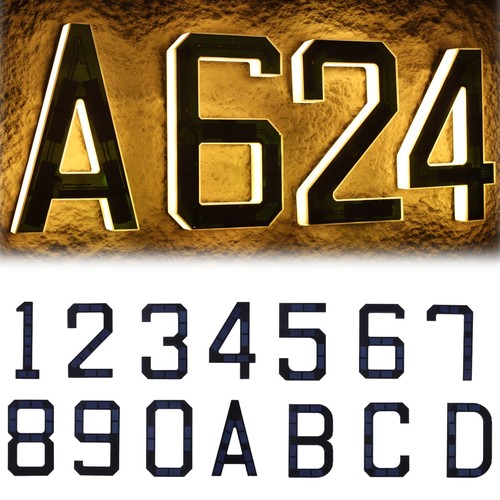 Solar led house numbers - solar, &