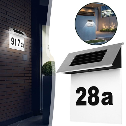 Solar doorplate number - solar,