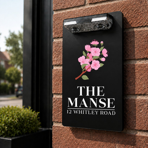 Personalised house numbers - house,