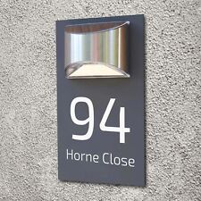 Solar Light House Sign LED