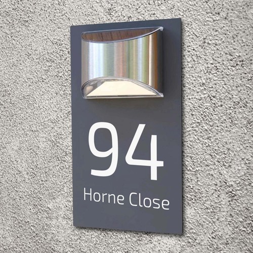 Solar light house - sign, led