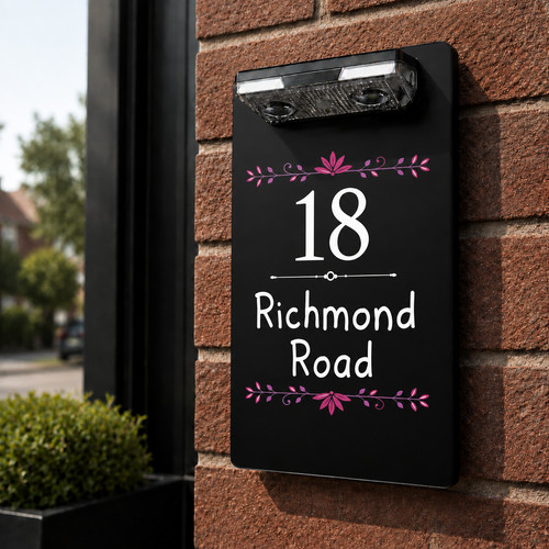 Personalised led solar - led, house