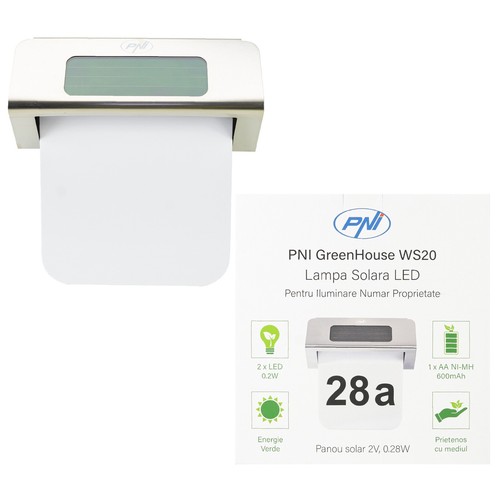 Outdoor solar house number - outdoor,