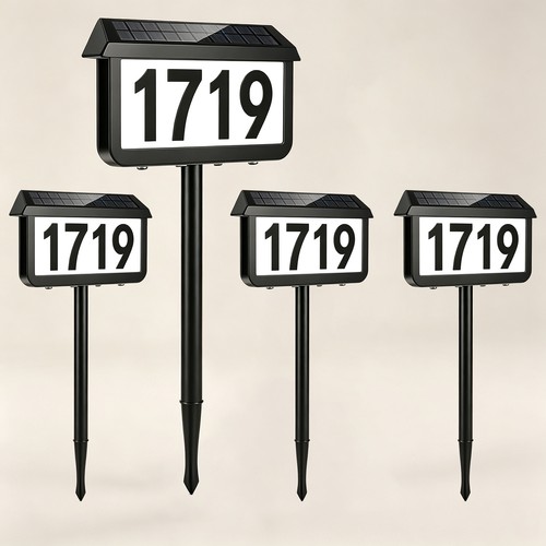 Solar house number - number, sign