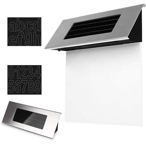 Solar house number - solar, light