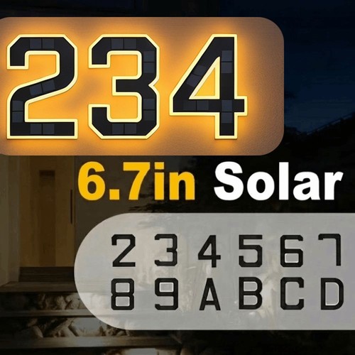 Solar power led - house, address