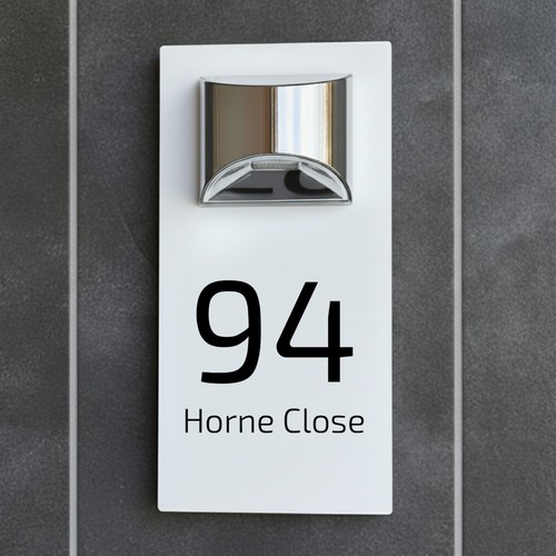 House number plaques - plaques, with
