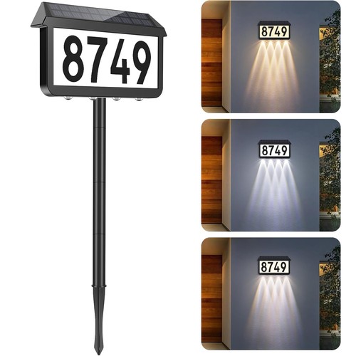 House number plaques signs - plaques, led