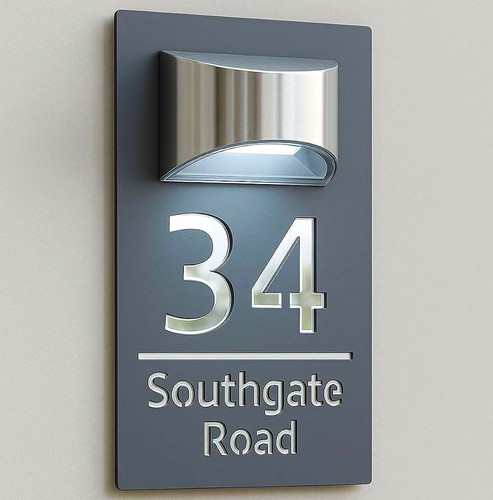 Solar led house number - led, address