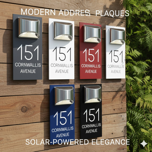 Modern house number - modern, plaques