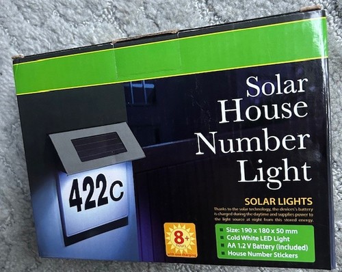 Solar house number light - solar,
