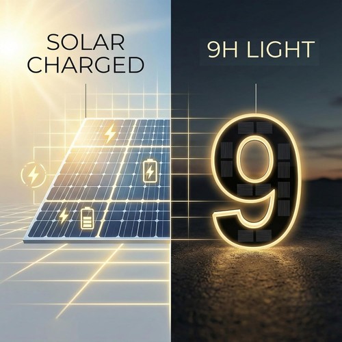 Solar led house numbers - solar,